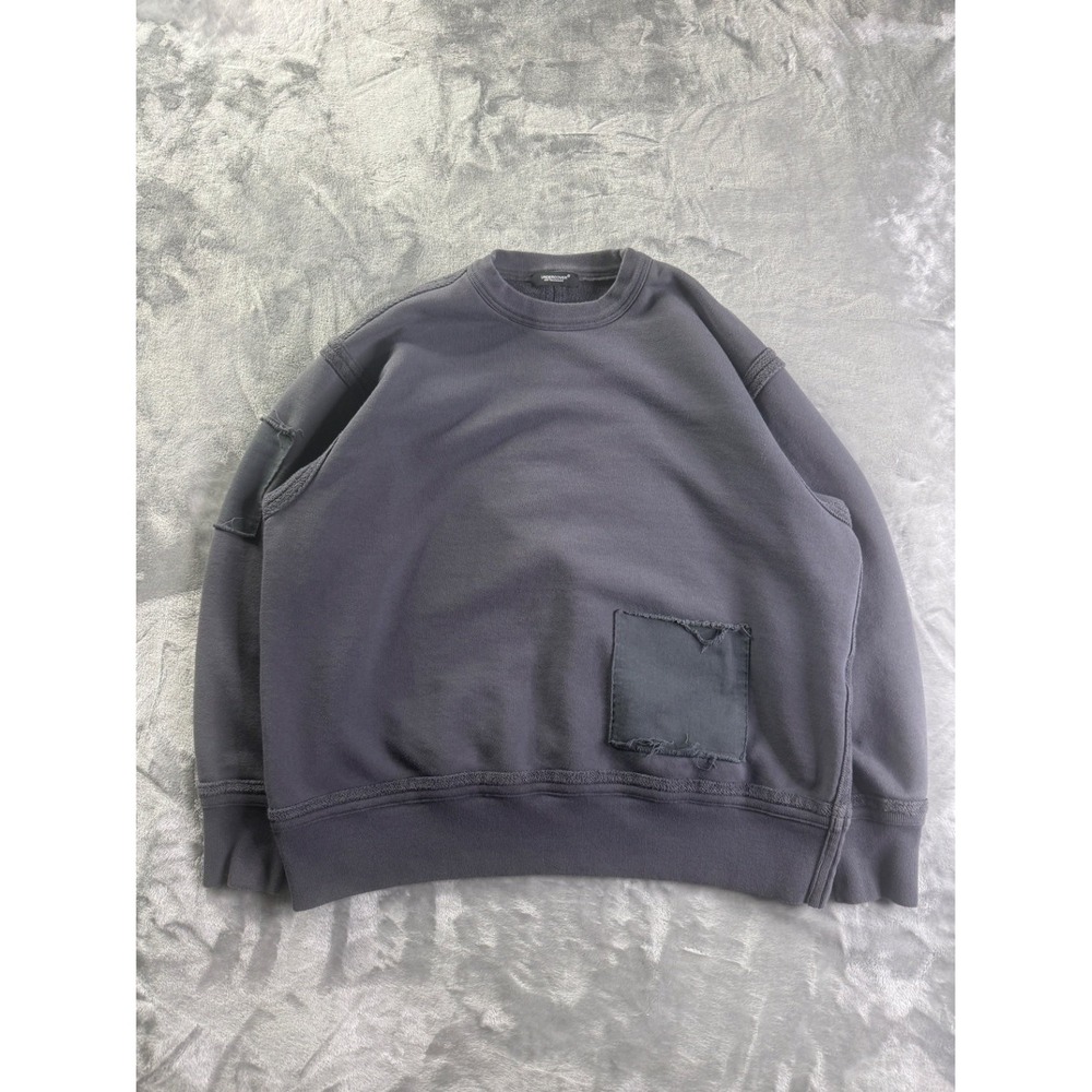 Undercover Jun Takahashi Distressed Japanese Patchwork UC2B4807 Sweatshirt Sz L